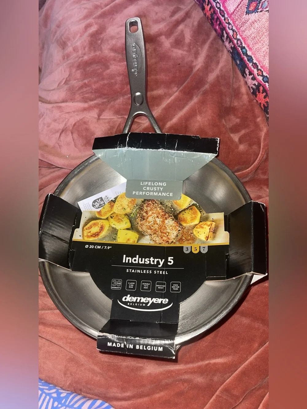 Demeyere Industry 5 Stainless Steel Frying Pan – 20cm / 7.9”